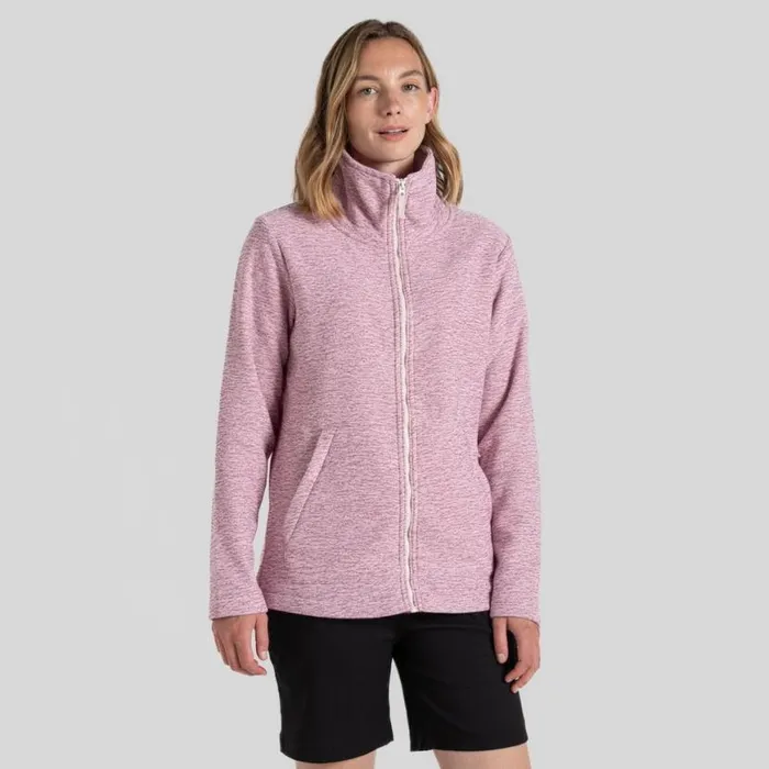 Womens Full Zip Fleece Craghoppers Aio Full Zip Fleece Dusky Hibiscus
