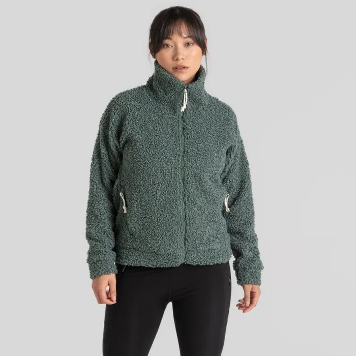 Womens Full Zip Fleece Craghoppers Ciara Full Zip Fleece Frosted Pine