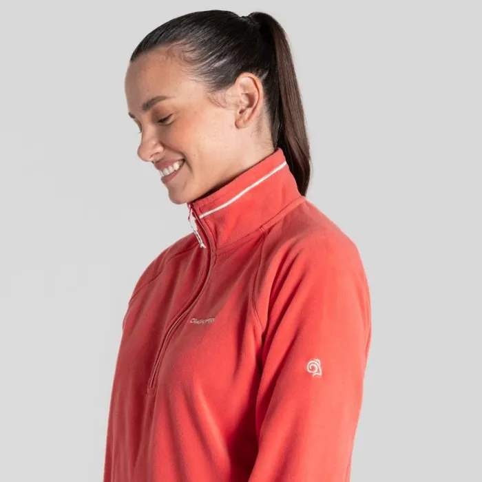 Womens Half Zip Fleece Craghoppers Miska VI Half Zip Fleece Deep Coral Womens Half Zip Fleece Craghoppers Miska VI Half Zip Fleece Deep Coral