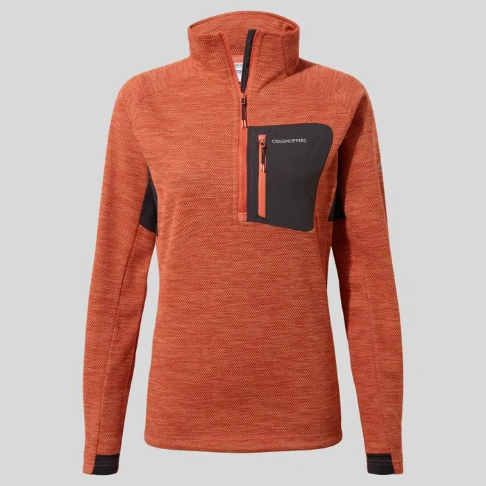 Womens Half Zip Fleece Craghoppers Trina Half Zip Fleece Rose Coral Womens Half Zip Fleece Craghoppers Trina Half Zip Fleece Rose Coral