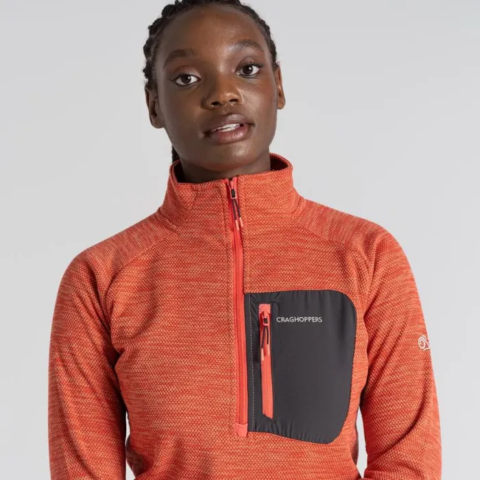 Womens Half Zip Fleece Craghoppers Trina Half Zip Fleece Rose Coral Womens Half Zip Fleece Craghoppers Trina Half Zip Fleece Rose Coral