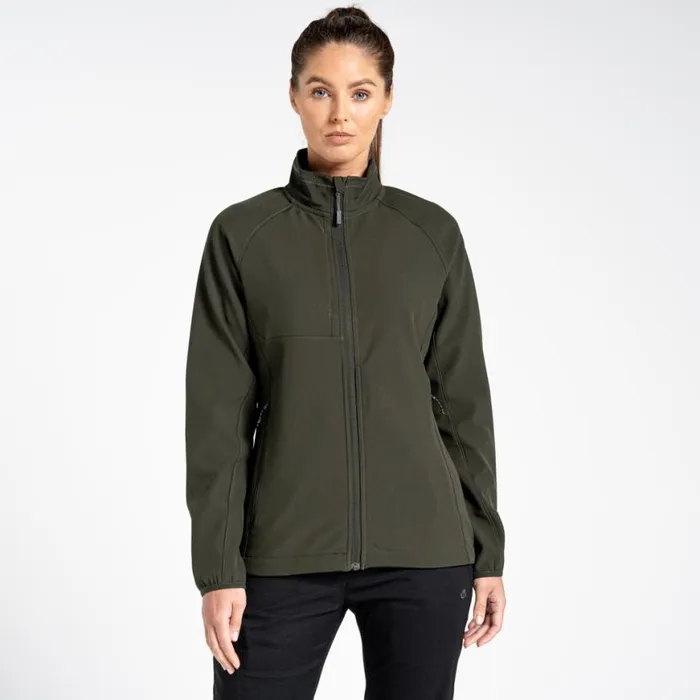 Womens Insulated Jackets Craghoppers Expert Basecamp Softshell Jacket Dark Cedar Green