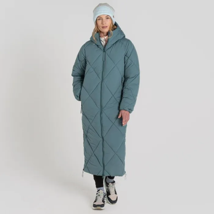 Womens Insulated Jackets Craghoppers Sarmiento Insulating Hooded Jacket Atlantic