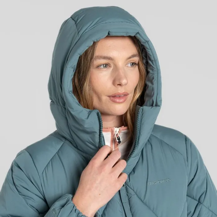Womens Insulated Jackets Craghoppers Sarmiento Insulating Hooded Jacket Atlantic Womens Insulated Jackets Craghoppers Sarmiento Insulating Hooded Jacket Atlantic