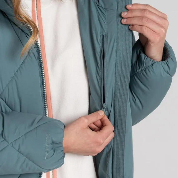 Womens Insulated Jackets Craghoppers Sarmiento Insulating Hooded Jacket Atlantic Womens Insulated Jackets Craghoppers Sarmiento Insulating Hooded Jacket Atlantic