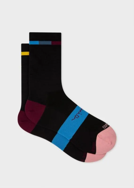 WomensMens Cycling Socks With 039Artist Stripe039 Trim Paul Smith Cycling