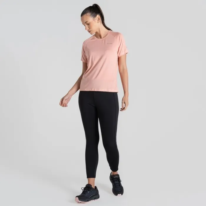 Womens Short Sleeve Craghoppers Ellie Short Sleeved TShirt Pink Peach Womens Short Sleeve Craghoppers Ellie Short Sleeved TShirt Pink Peach
