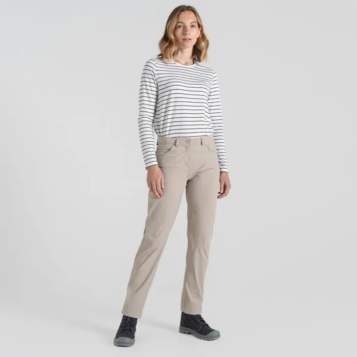 Womens Walking Trousers Craghoppers Nosilife Milla Trouser Soft Mushroom Womens Walking Trousers Craghoppers Nosilife Milla Trouser Soft Mushroom