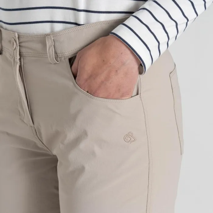 Womens Walking Trousers Craghoppers Nosilife Milla Trouser Soft Mushroom Womens Walking Trousers Craghoppers Nosilife Milla Trouser Soft Mushroom