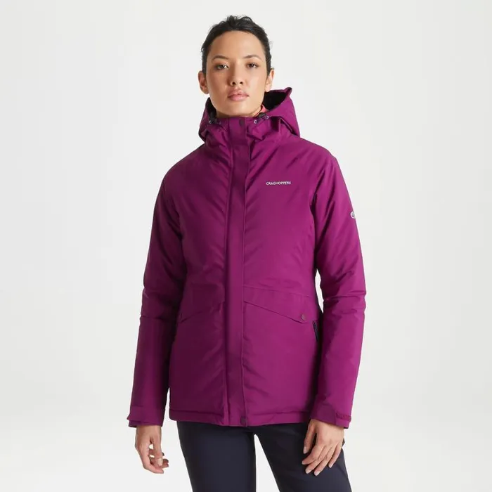 Womens Waterproof Jackets Craghoppers Ellis Thermic GORETEX Jacket Blackcurrant