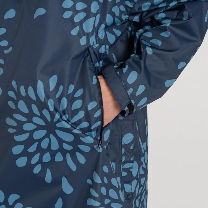 Womens Waterproof Jackets Craghoppers National Trust Globeflower Packable Waterproof Overhead Jacket Blue Navy Print Womens Waterproof Jackets Craghoppers National Trust Globeflower Packable Waterproof Overhead Jacket Blue Navy Print