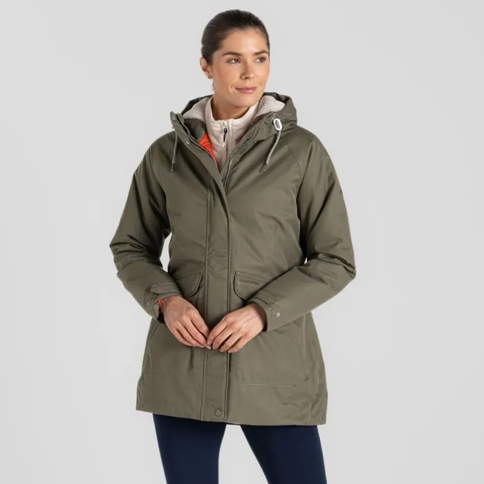 Womens Waterproof Jackets Craghoppers Rowena II Waterproof Jacket Wild Olive