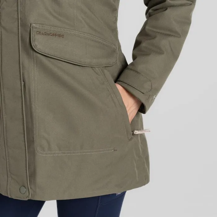 Womens Waterproof Jackets Craghoppers Rowena II Waterproof Jacket Wild Olive Womens Waterproof Jackets Craghoppers Rowena II Waterproof Jacket Wild Olive