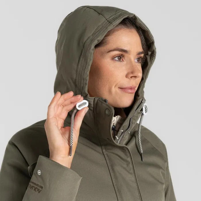 Womens Waterproof Jackets Craghoppers Rowena II Waterproof Jacket Wild Olive Womens Waterproof Jackets Craghoppers Rowena II Waterproof Jacket Wild Olive