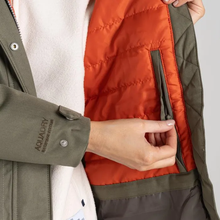 Womens Waterproof Jackets Craghoppers Rowena II Waterproof Jacket Wild Olive Womens Waterproof Jackets Craghoppers Rowena II Waterproof Jacket Wild Olive