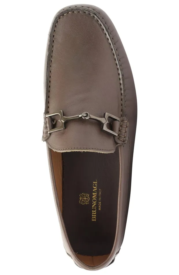 Xander Leather Driving Moccasin 8211 Brown Men Bruno Magli Casual Shoes