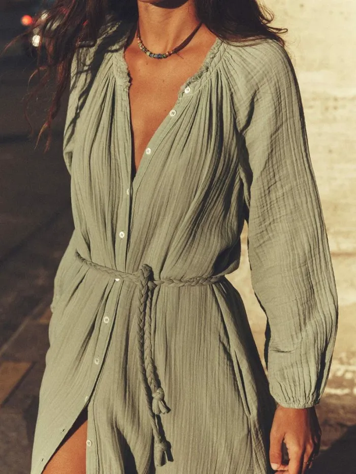 Xirena Aqua Grey Andrea Dress Women Dresses