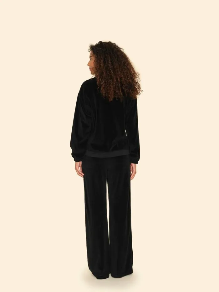 Xirena Black Mavis Velour Sweatpant Women Sweats and Tees