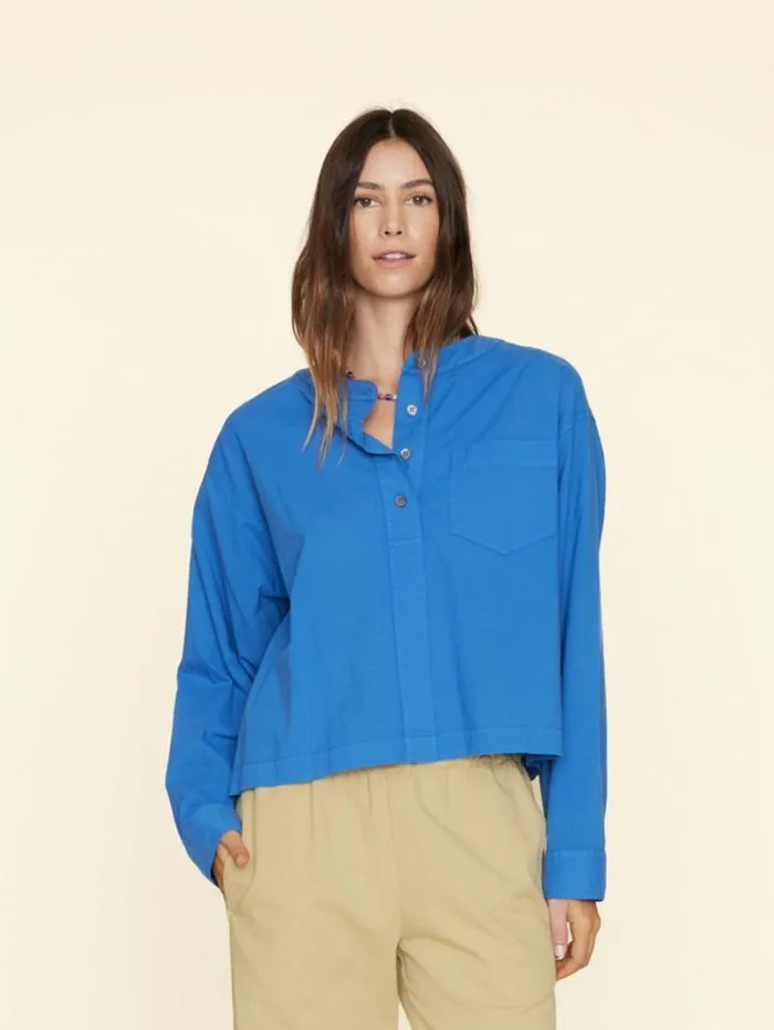 Xirena Deja Vu Blue Nicky Top Women Tops