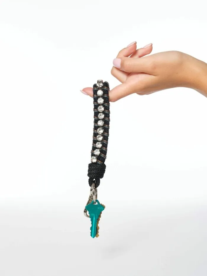 Xirena My Bob Black Rhinestone Key Ring Women Accessories