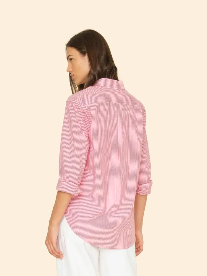 Xirena Red White Beau Shirt Women Shirts