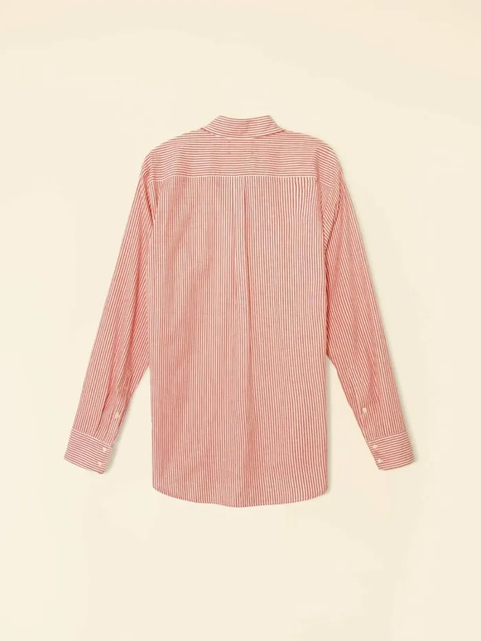 Xirena Red White Beau Shirt Women Shirts