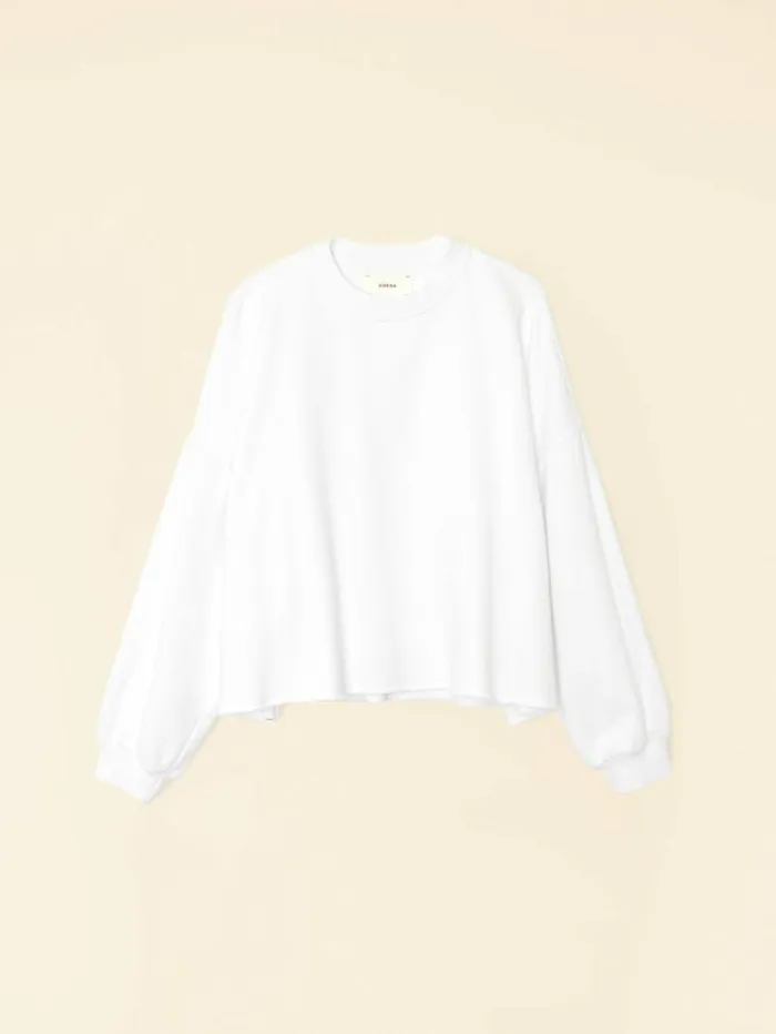 Xirena White Honor Sweatshirt Women Sweats and Tees