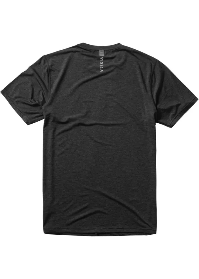 Youth Twisted Eco Short Sleeve Sun Shirt Black Heather Men Vissla Youth